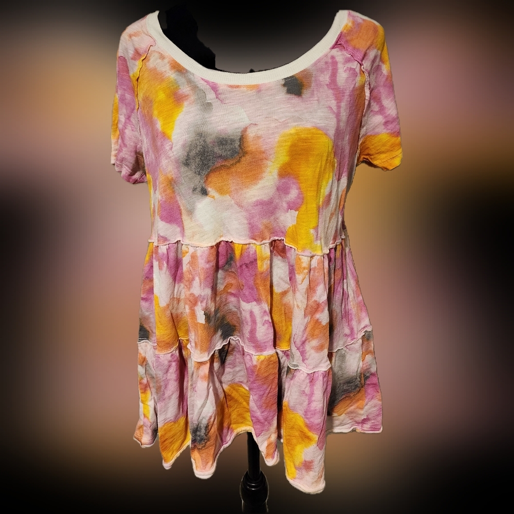 Torrid Tie-Dye Flowy Blouse